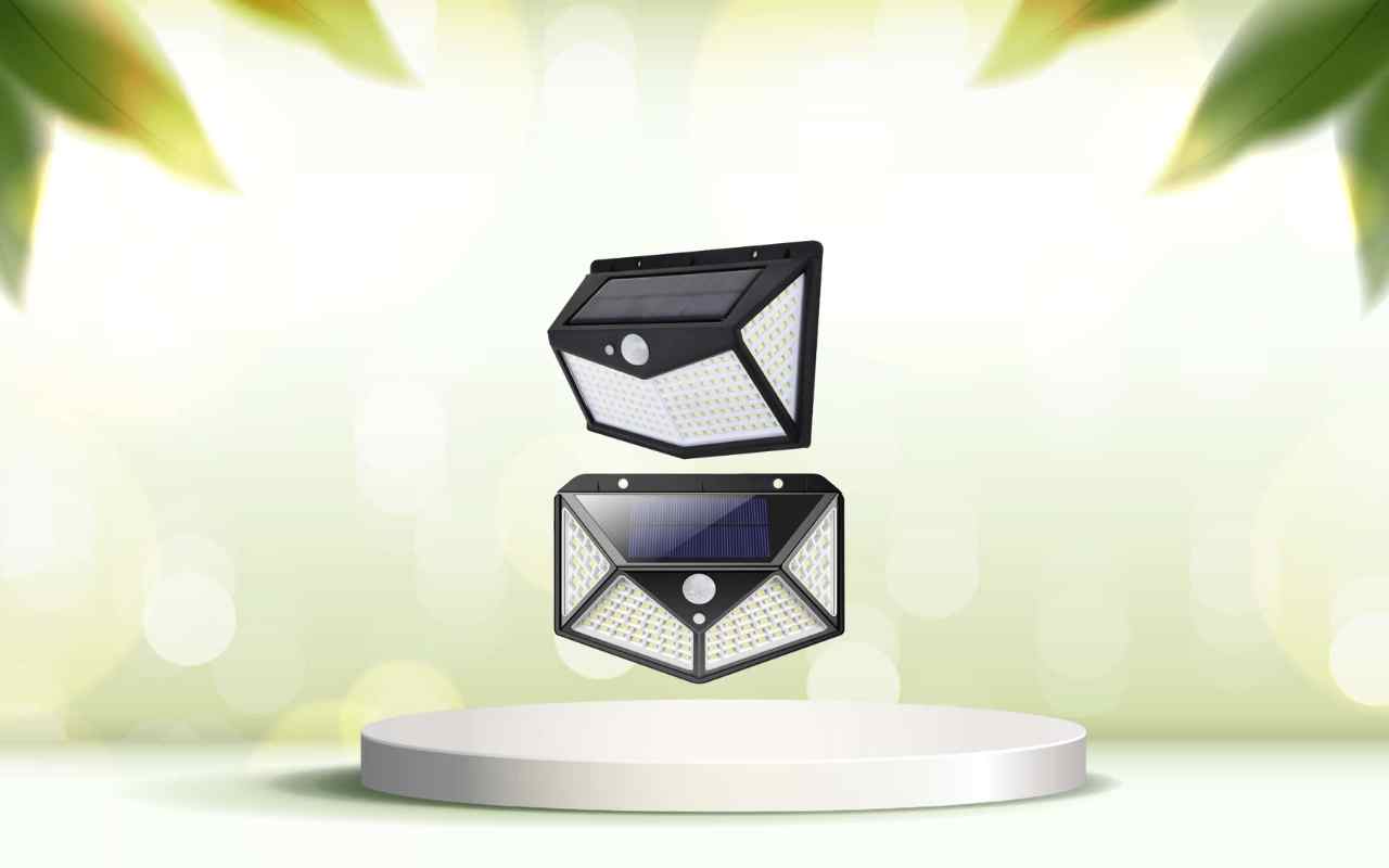 Illumina il tuo spazio esterno in modo sostenibile: scopri Solar Power 100 LED